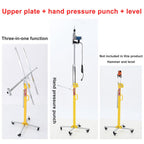 Drywall Lift, Stable and Durable with Casters Drywall Lifter Can Be Locked by Casters Sheetrock Lift Easy to Operate Convenient and Labor-Saving Woodworking Construction Tools(3M)