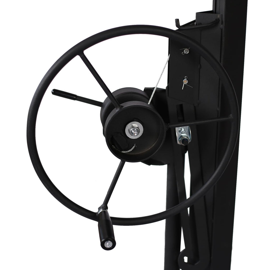 Drywall Lift Panel 11' Hoist Jack Lifter, Black Iron 150 Lbs Load Capacity Home & Commercial Use, Weather-Resistant, Easy-Install