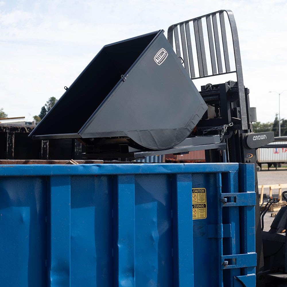 Titan Attachments Self-Dumping Hopper, Fork Lift Operated, Material Handling