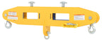 Vestil FLB-D-4 Steel Forklift Lifting Beam 40 in. x 4-7/8 in. x 17-1/16 in. 4,000 Lb. Capacity Yellow