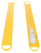Vestil FE-6-84 Steel Fork Extensions 6 in. x 84 in. 4,000 Lb. Capacity Yellow