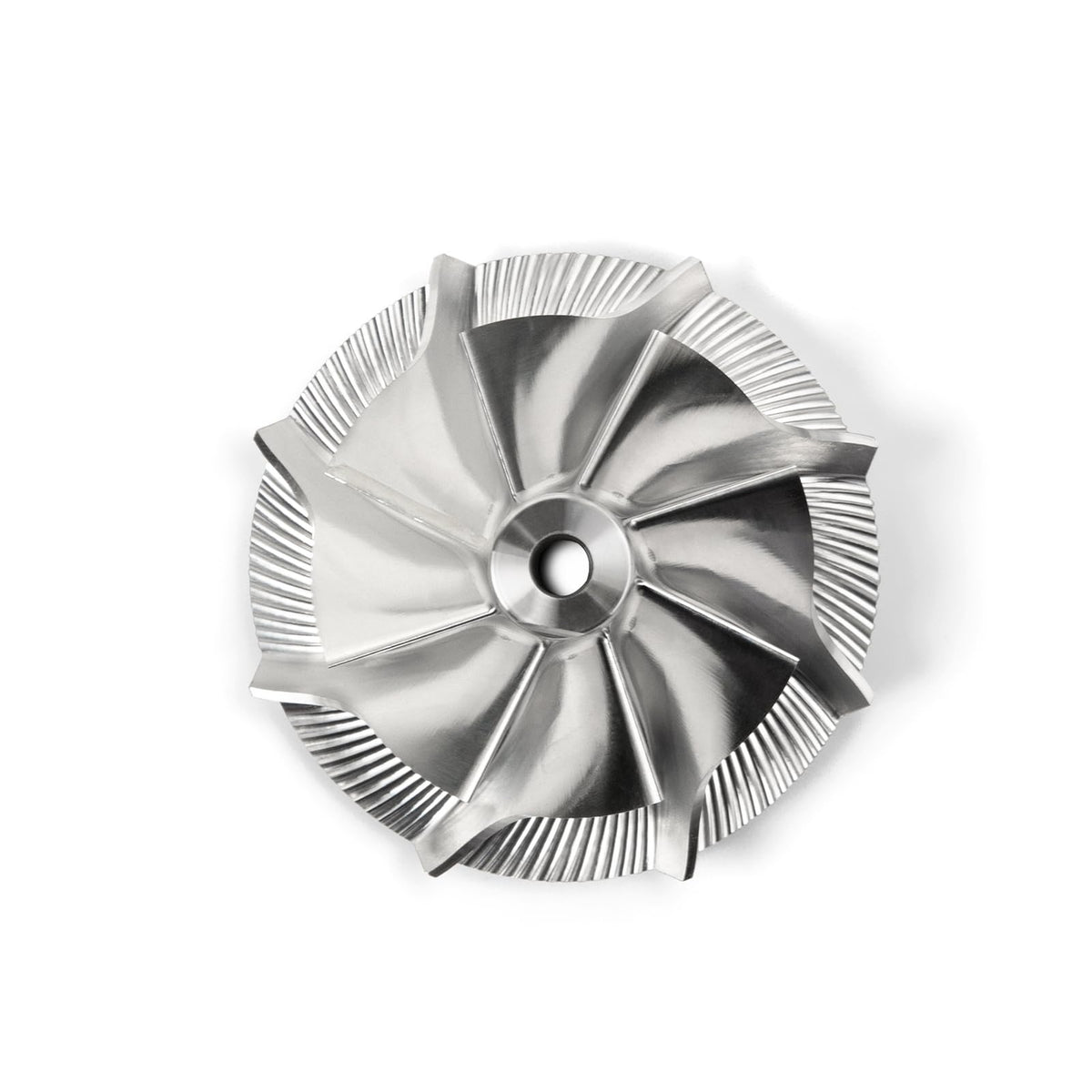 Billet Forged Turbocharger Compressor Wheel 36x46mm 8+0 Reverse Rotation 5-AXIS CNC Machine 3.1mm Bore Size