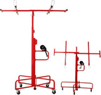 16FT Drywall Lift Sheetrock Lift, 150LBS Drywall Lift Panel Hoist with 4 Lockable Wheels for Ceiling, Drywall Rolling Lifter Panel, Drywall Jack Lift for Home & Commercial Use, Yellow