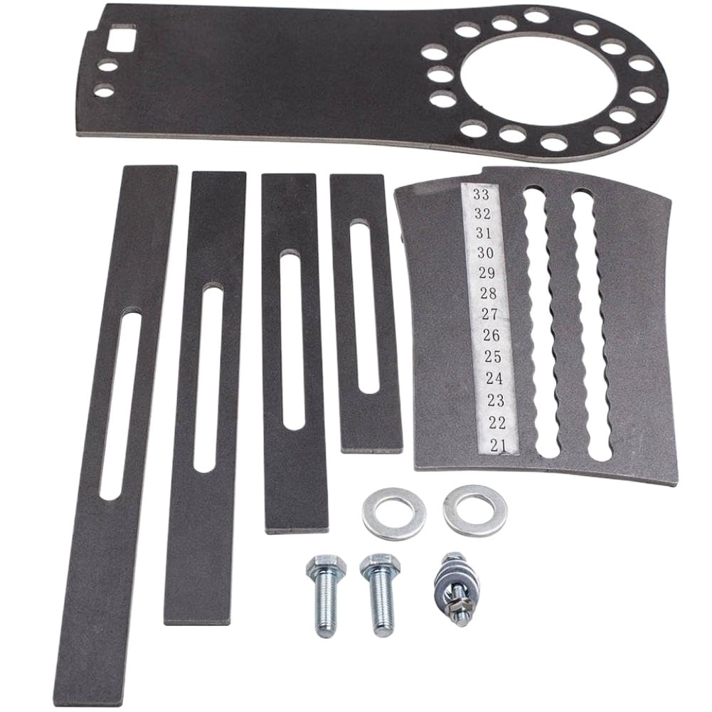 Wheel Tire Combination Measuring Tool Gauge Compatible with 5x4.5 5x4.75 and 5x5 Hub