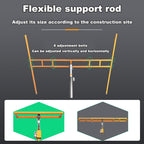 Drywall Lift Panel Hoist, Easy to Operate Stable and Durable Sheetrock Lift Tool Four-in-one Suitable for Construction Sites Residences Hotels and Other Decoration Scenes(3.2m)