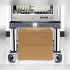 Washing Machine Base Movable Furniture Dolly Roller Mobile Base with 4 Swivel eels Washing Machine Stand Height 10" Adjustable 16"-25" Dryer and Refrigerator Stent Dolly for Dishwasher Wine Cooler