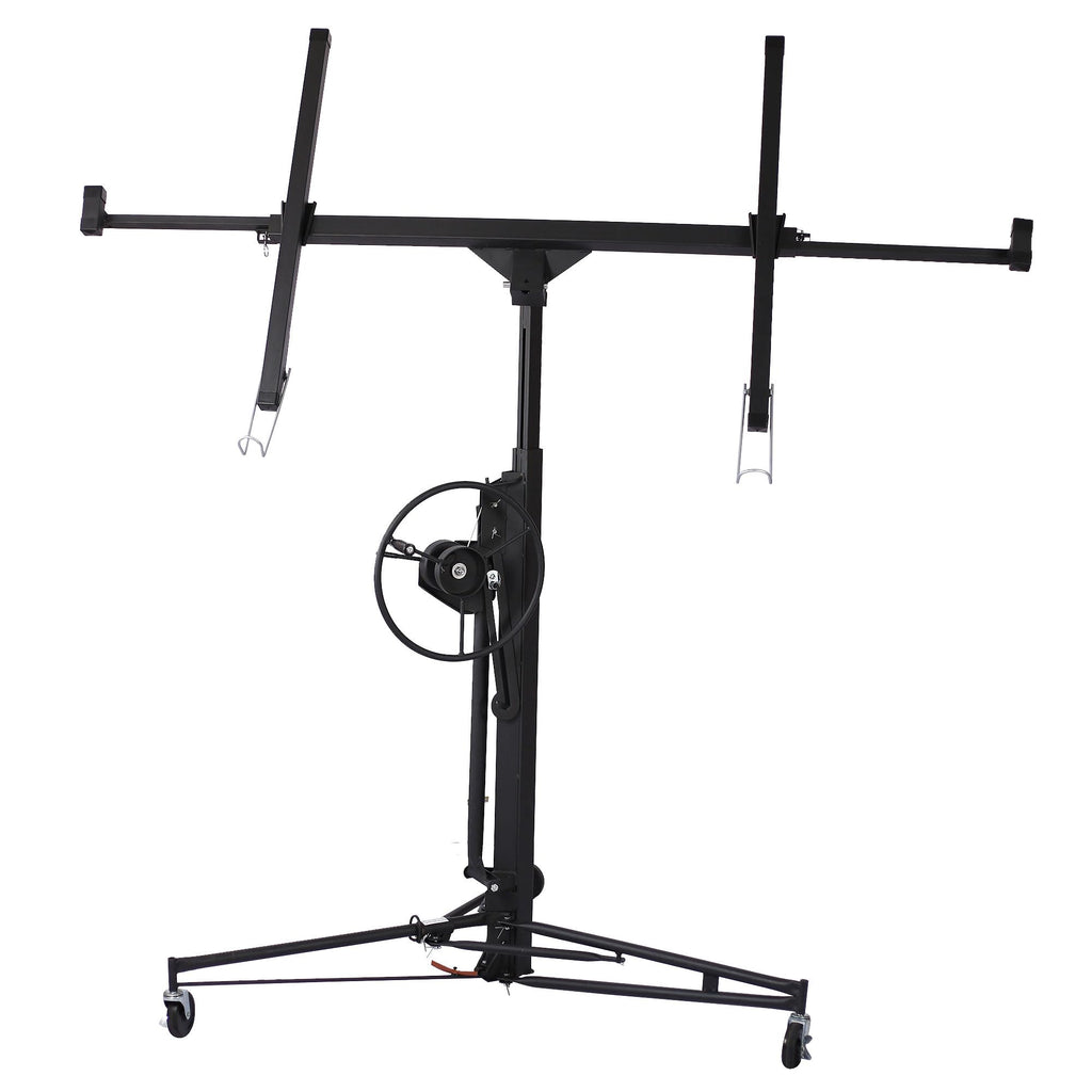Drywall Lift, 16-Foot Panel Hoist, 150-lb Capacity, Black