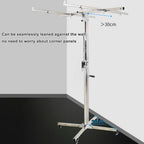 Drywall Lifter Tool, Easy to Move with Casters 3-in-1 Galvanized Steel Pipe Sheetrock Lift Adjustable Telescopic Arm Suitable for Woodworking Construction Tools Residential Commercial(3.7M)