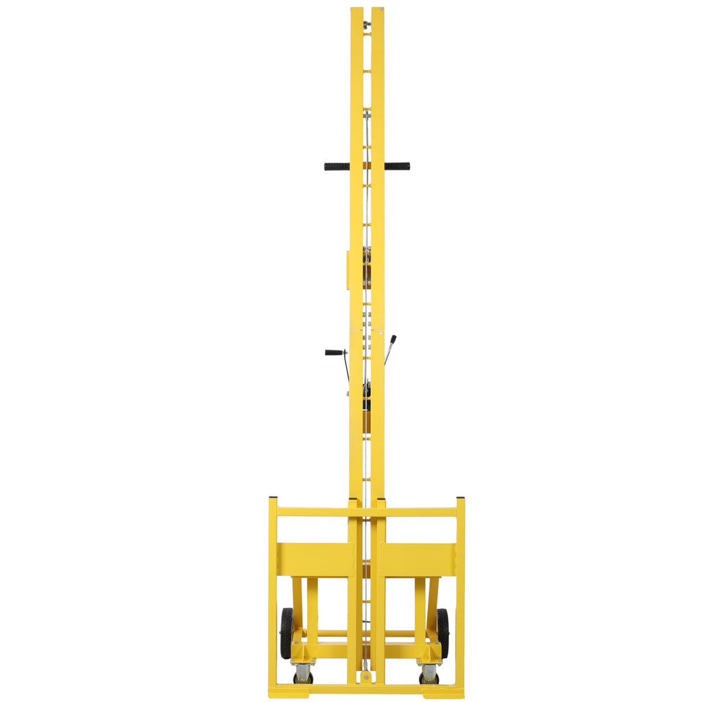 Tidyard Drywall Panel Lift, Heavy Duty 10 ft Wall Lifter with Auto-Locking Winch, Powder-Coated Steel Frame and Rubber Tires for Drywall OSB Plywood Insulation Cement Board Installation