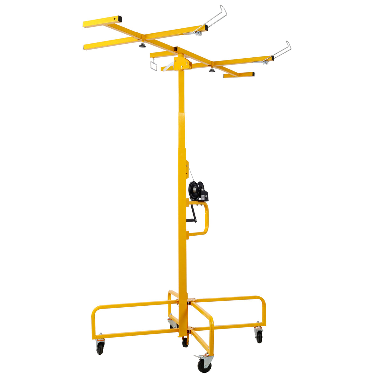Tidyard Drywall Lift Panel Hoist, 13-Foot Height Adjustable Rolling Drywall Lifter with 4 Casters and Brake, Heavy-Duty Steel Construction, for Drywall Installation on Walls and Ceilings