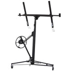 Drywall Lift 16 FT Panel Hoist, Rolling Drywall Hoist Jack Lifter with Winch & Brake, Heavy Duty Sheetrock Lift for Ceiling & Wall Installation,Black