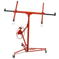 Drywall Lift Panel 13' Hoist Jack Lifter, Red Steel Adjustable Height Home & Commercial Use Versatile
