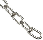 Campbell 0190424 316L Stainless Steel Chain on Reel, Bright, 5/32" Trade, 0.156" Diameter, 50' Length, 500 lbs Load Capacity