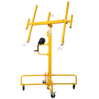 Gecheer Drywall Lift Panel Hoist for Walls and Ceilings,150-lb Capacity,Up to 13ft Height,No Tools Assembly,Solo DIY Projects