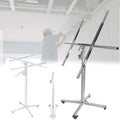 Adjustable Drywall Jack Lift for Ceiling, Stainless Steel Panel Rolling Hoist, Foldable Sheetrock Lifter for Home Improvement