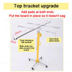 3-in-1 Multi-function Sheetrock Lift with Horizontal Punching Bracket,3mm Thick Steel Frame Supports 110 Lbs,Dual Drive,Collapsible to 117cm for Compact Storage,Perfect for High Ceilings,3.5m