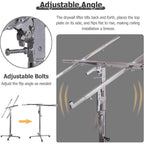 Safe Plate Lifter Tool, Heavy-Duty Drywall Sheet Lifter, 360° Adjustable Sheetrock Lifter with Rolling Casters & Extendable Arm, for DIY, Home Improvement
