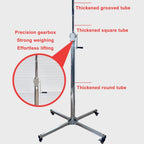 Drywall Jack Lift, Sheetrock Lift Drywall Lift Adjustable Telescopic Arm Can Be Locked by Casters Easy to Operate Convenient and Labor-Saving Air Conditioning Light Installation to,4.1M
