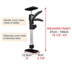 Vibeo Adjustable Stainless Steel Jack Rod, Hand Lifting Jack Tool for Installing Cabinets, Telescoping Lift Support Pole for Sink Door Frame(4pcs,47cm-109cm(18 1/2"-43"))