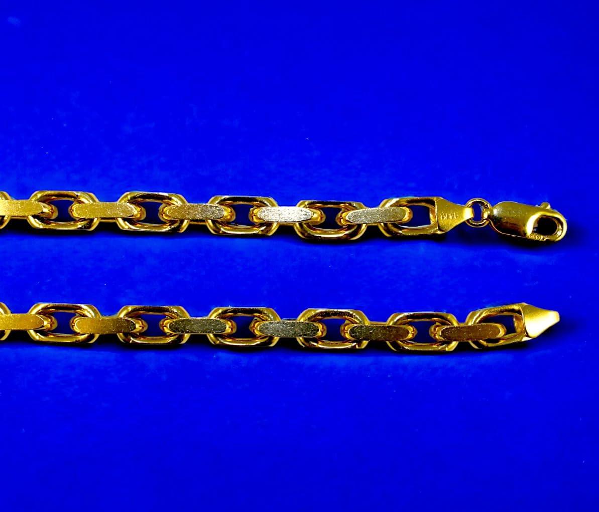 14K Yellow Gold SOLID Rolo Cable Necklace Bracelet Chain 1.5mm-7.5mm 7"-30" | MADE IN ITALY