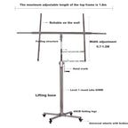 Drywall Lifter Tool, Easy to Move with Casters 3-in-1 Galvanized Steel Pipe Sheetrock Lift Adjustable Telescopic Arm Suitable for Woodworking Construction Tools Residential Commercial(3.7M)