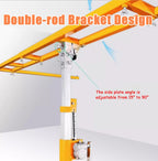 Drywall Lift 12 Ft Board Lifting Assist for Ceiling, Heavy Duty Drywall Panel Hoist Tools with Casters, Portable Plaster Lift Jack Carrier, Sheet Crane Bracket