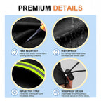 Forklift Cover for Hyster S50 2010-2020 2021 2022 2023 2024 2025 2026 Machinery Shield & Equipment Guard with Reflective Strips Side Zipper & Adjustable Fasteners
