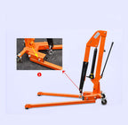 Mobile Single-arm Lift Multi-Function Folding Crane Heavy-Duty Hydraulic Lifting Crane Hanger 1100/2200 / 4400lb (Load 1100lb)