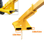 Adjustable Forklift Jib Boom Crane Forklift Mobile Crane, Fork Mounted Telescoping Crane Jib Boom for Warehouse or Factories, Adjustable Boom 63"-98", 4400 LB/ 2T Capacity