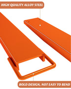 Pallet Fork Extension 4.5" Width 96" Length Heavy Duty Steel Pallet Extensions for Forklift Truck 1 Pair, Orange