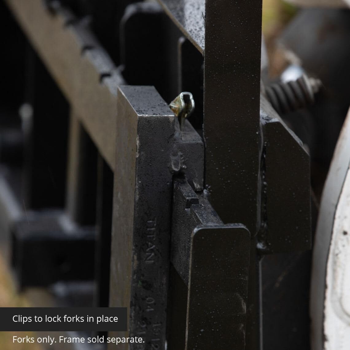Titan Attachments 42in Pallet Fork Blades, 4,000 LB Load Capacity, Class II Forklift Blades