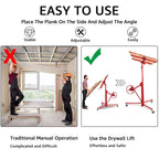 11FT Drywall Lift Panel Hoist 150LBS Red
