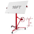 16ft Drywall Panel Hoist with Lockable Wheels Drywall Rolling Lifter