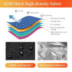 Forklift Cover for Outdoor Storage for Toyota Material Handling 8FGCU20 2007-2026, Full-Cover Forklift Truck Protector with Zippered Side Access and Reflective Strips