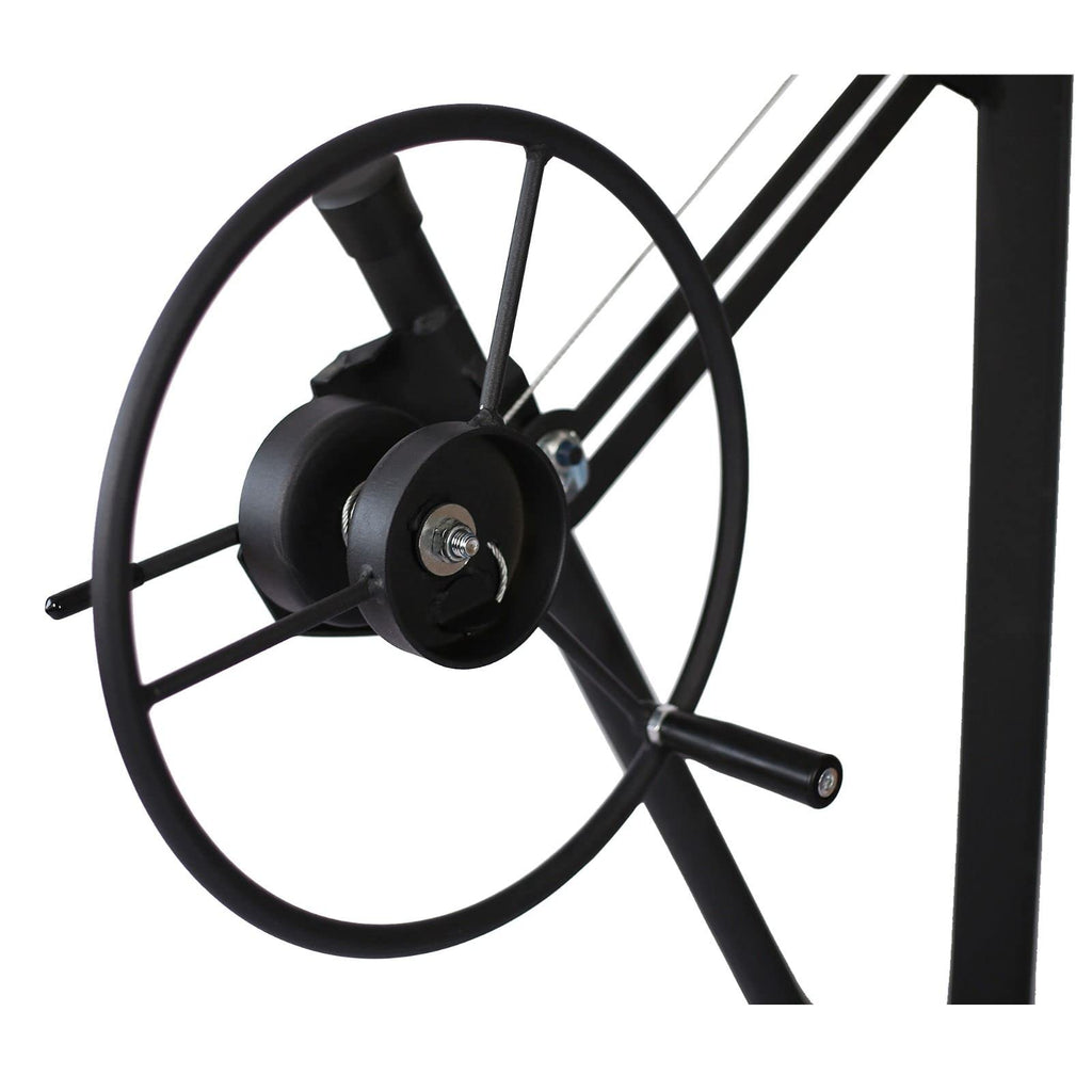 11' Lift Drywall Panel Hoist Jack Lifter with Rolling Caster Wheel and Adjustable Telescopic Arm