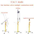 4M Drywall Lift, Manual Electric Dual Power Sheetrock Jack for Ceiling Walls, Stable Panel Lifter with Smooth Height Adjustment, Labor Saving Construction Tool for Contractors