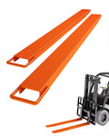 Pallet Fork Extension 4.5" Width 96" Length Heavy Duty Steel Pallet Extensions for Forklift Truck 1 Pair, Orange