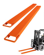 Pallet Fork Extension 4.5" Width 96" Length Heavy Duty Steel Pallet Extensions for Forklift Truck 1 Pair, Orange