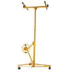 Tidyard Drywall Lift Panel Hoist Jack, 11 Foot Adjustable Telescoping Height with Built-in Winch Brake, Welded Steel Construction for Drywall Installation in Home and Commercial Use