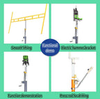 Drywall Lift Sheetrock Lift, Sheetrock Lift Drywall Lift, Drywall Lift Panel Hoist with Telescopic Arm, Four in One Multi-Function, Drywall Lifter for Home Lmprovement(3.2M)