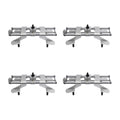 4-Piece, Car Wheel Alignment Tool Clamp, 3D Display, Wheel Alignment Balancing Tools, Wheel Clamp, Fits 11-24-Inch Rims