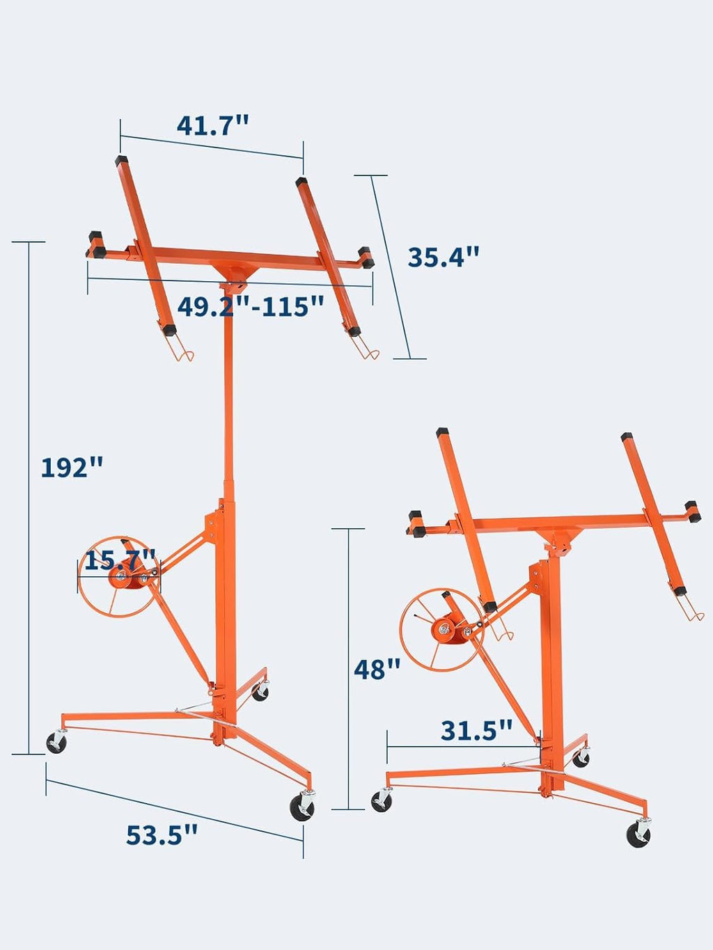 Heavy Duty Drywall Lift,11Ft/13Ft/16Ft Sheetrock Lift Drywall Jack for Ceiling
