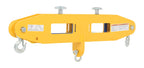 Vestil FLB-D-4 Steel Forklift Lifting Beam 40 in. x 4-7/8 in. x 17-1/16 in. 4,000 Lb. Capacity Yellow