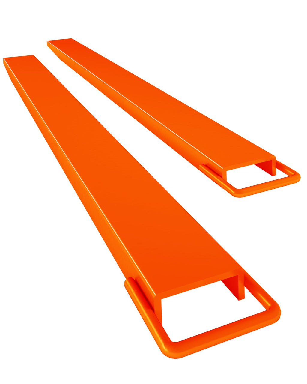 Pallet Fork Extensions for Forklifts, 96 Inch Length 4.5 Inch Width Heavy Duty Sliding Forklift Extensions, 1 Pair Forklift Extensions, Orange