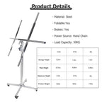 Drywall Lift Hoist Panel Plaster Board Lift, Sheetrock Hoist Drywall Lift with Adjustable Telescopic Arm, Drywall Jack for Ceiling (H10.5ft)