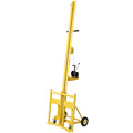 Drywall Panel Lift for Walls, Load Capacity 150LBS Heavy Duty Drywall Lifter, Use for Drywall, OSB, Plywood, Insulation, Cement Board. Yellow Color