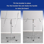 Gypsum Board Lifter, Sheet Lifter, Level Gauge, Lifting Jack Tool with Lockable Universal Wheels, Strong Load-Bearing Capacity, Suitable for Construction, Construction Sites ()