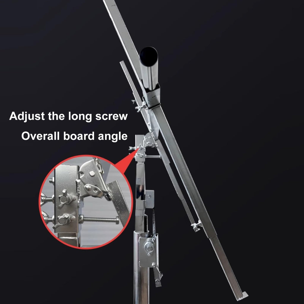 Drywall Jack Lift, Sheetrock Lift Drywall Lift Adjustable Telescopic Arm Can Be Locked by Casters Easy to Operate Convenient and Labor-Saving Air Conditioning Light Installation Tool(3.3M)