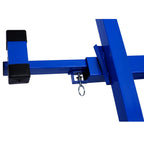 Drywall Rolling Lifter Panel, 16ft Sheetrock Lift Drywall Lift, 150lb Weight Capacity Panel Hoist Jack Tool, Steel Material w/Telescopic Arm & 3 Lockable Wheels, 4ft x 16ft Plasterboard Size - Blue