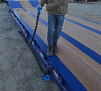 Mytee Products 2 Pack 3/8" x 10' G100 High Grade Transportation Chain w/Grab Hooks, 8800 lbs WLL